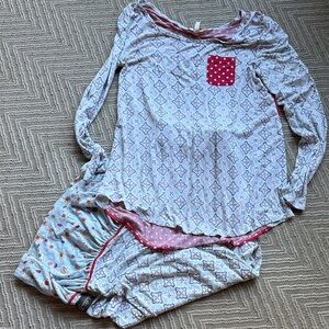 Matilda Jane pajamas M top/XL bottoms